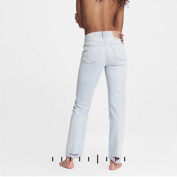 Rag & Bone Maya High Rise Slim Raven - Picture 4 of 8